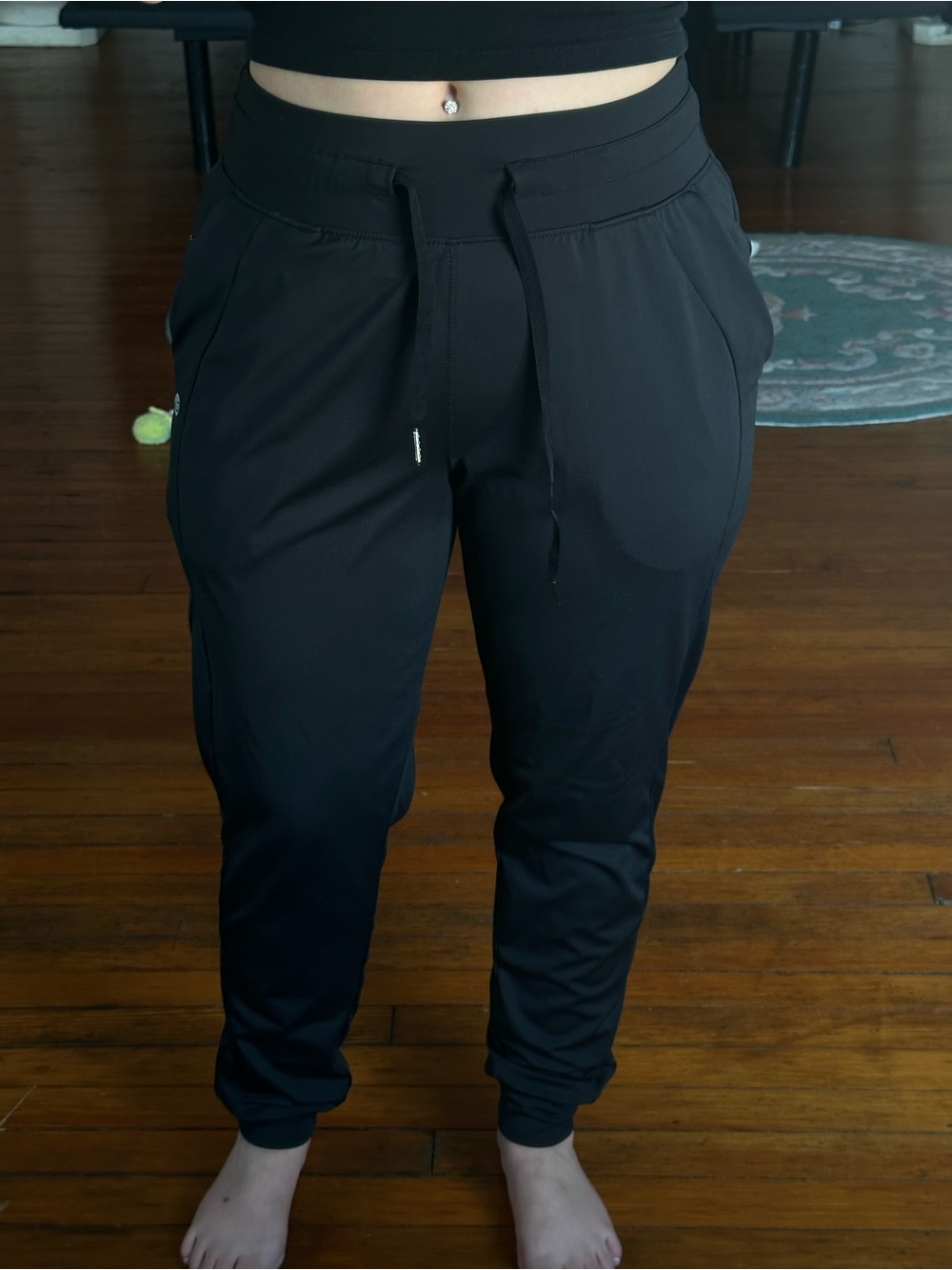 Black Women’s Drawstring Jogger Pants